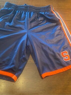 Colosseum Athletics Men Large Mesh Syracuse University Orange Basketball Shorts